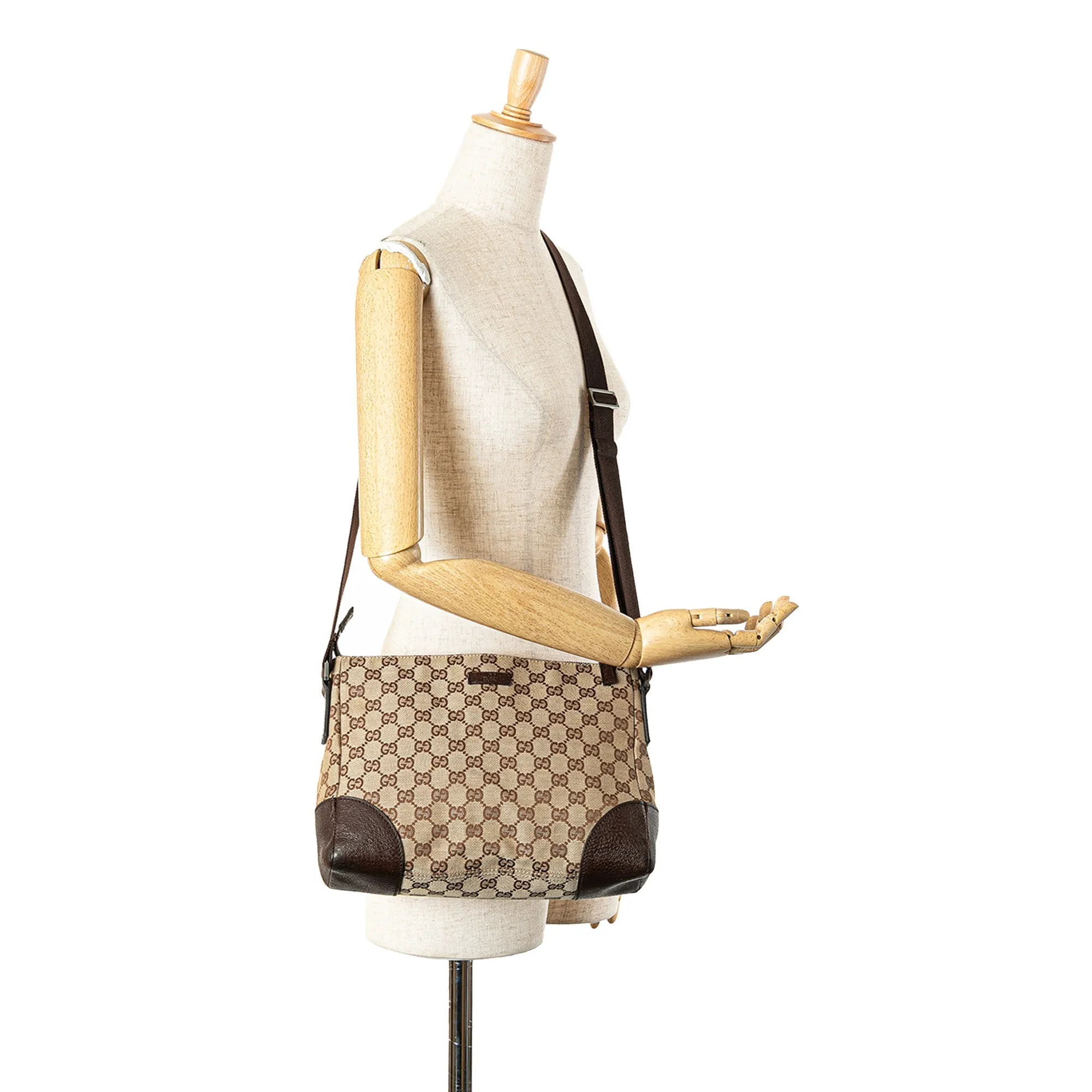 Beige Gucci GG Canvas Crossbody