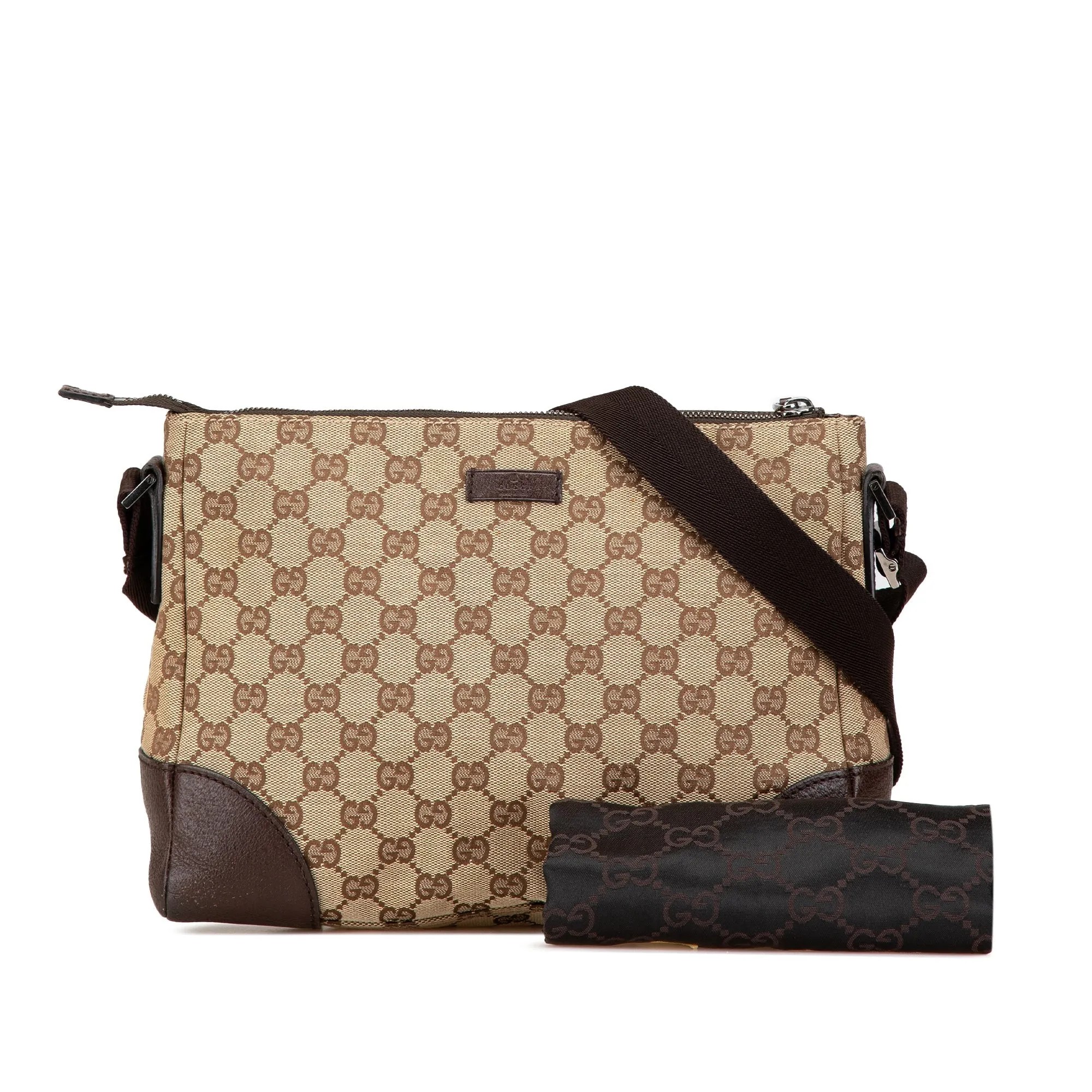 Beige Gucci GG Canvas Crossbody