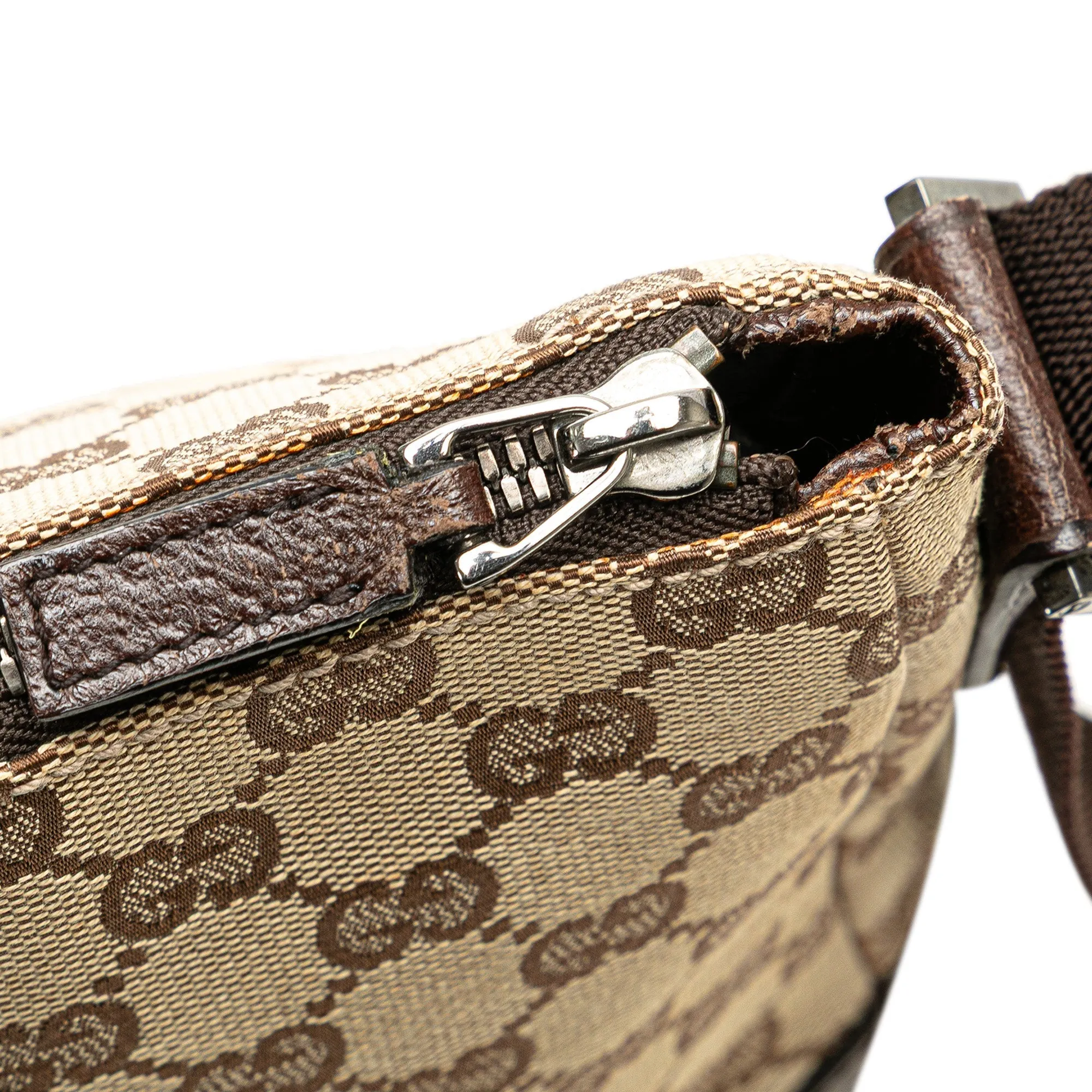 Beige Gucci GG Canvas Crossbody
