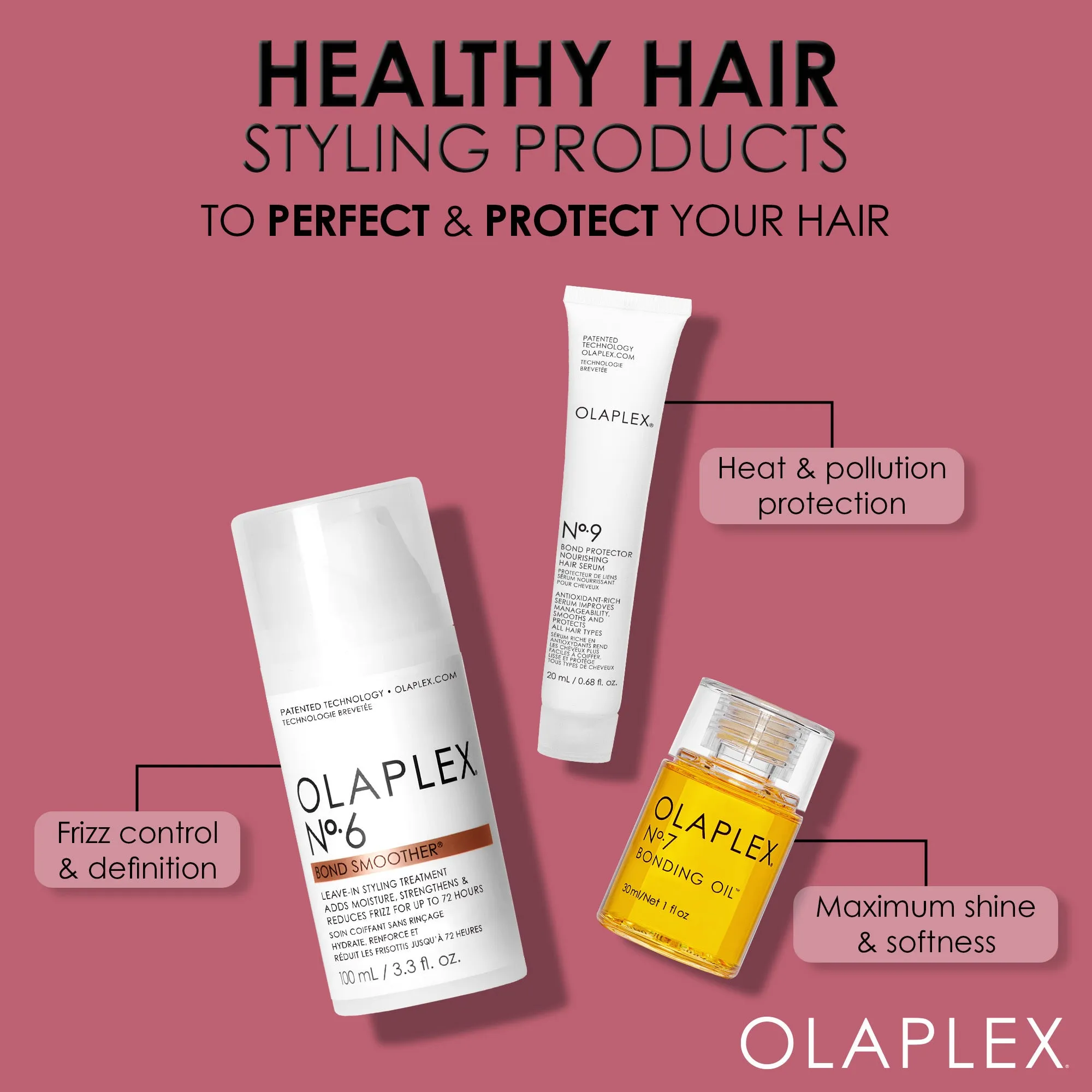 Style & Strengthen Hair Set. No. 6. No. 7. & Mini No. 9